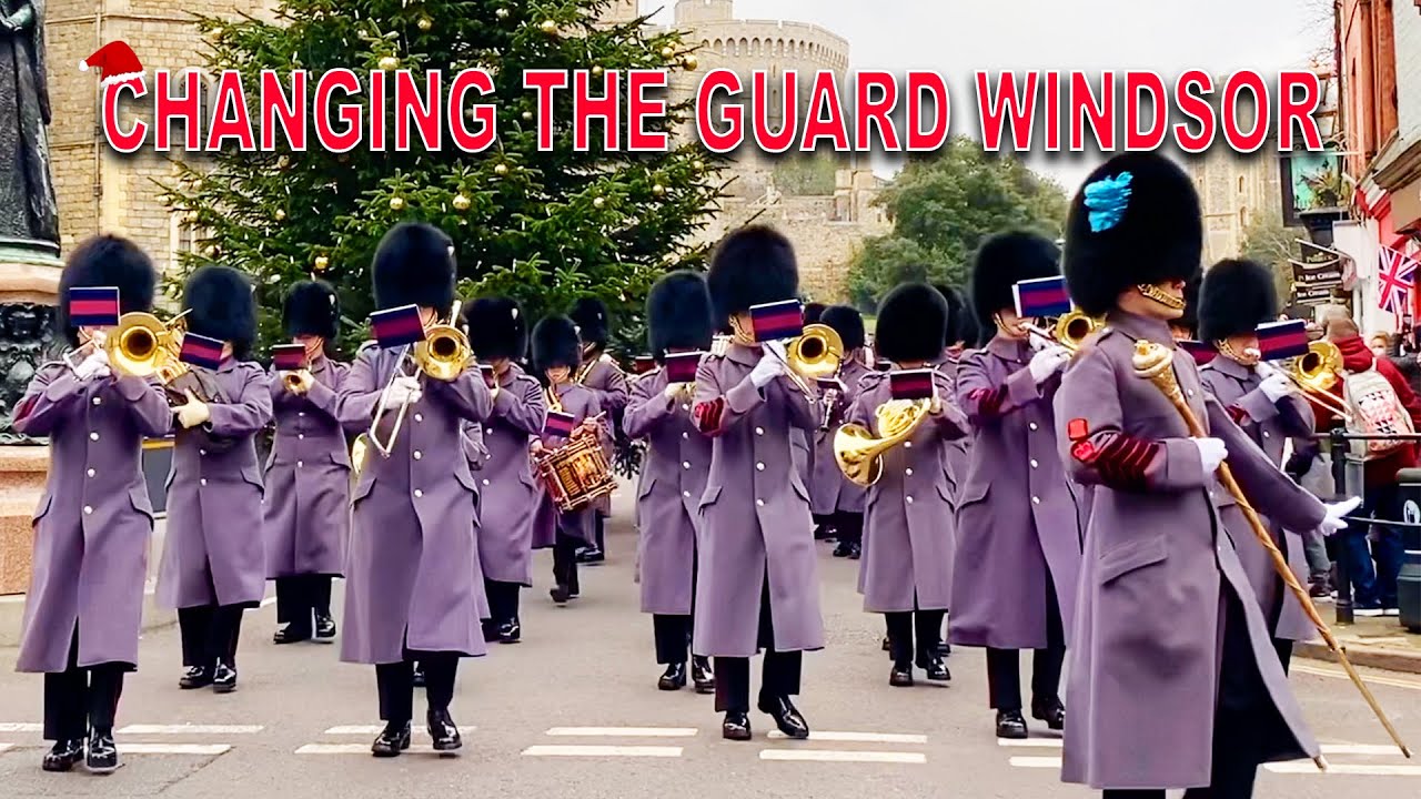 CHANGING THE GUARD WINDSOR 21/12/21|WELSH GUARDS|WINDSOR CASTLE|CHRISTMAS EDITION 2021#windsor #army