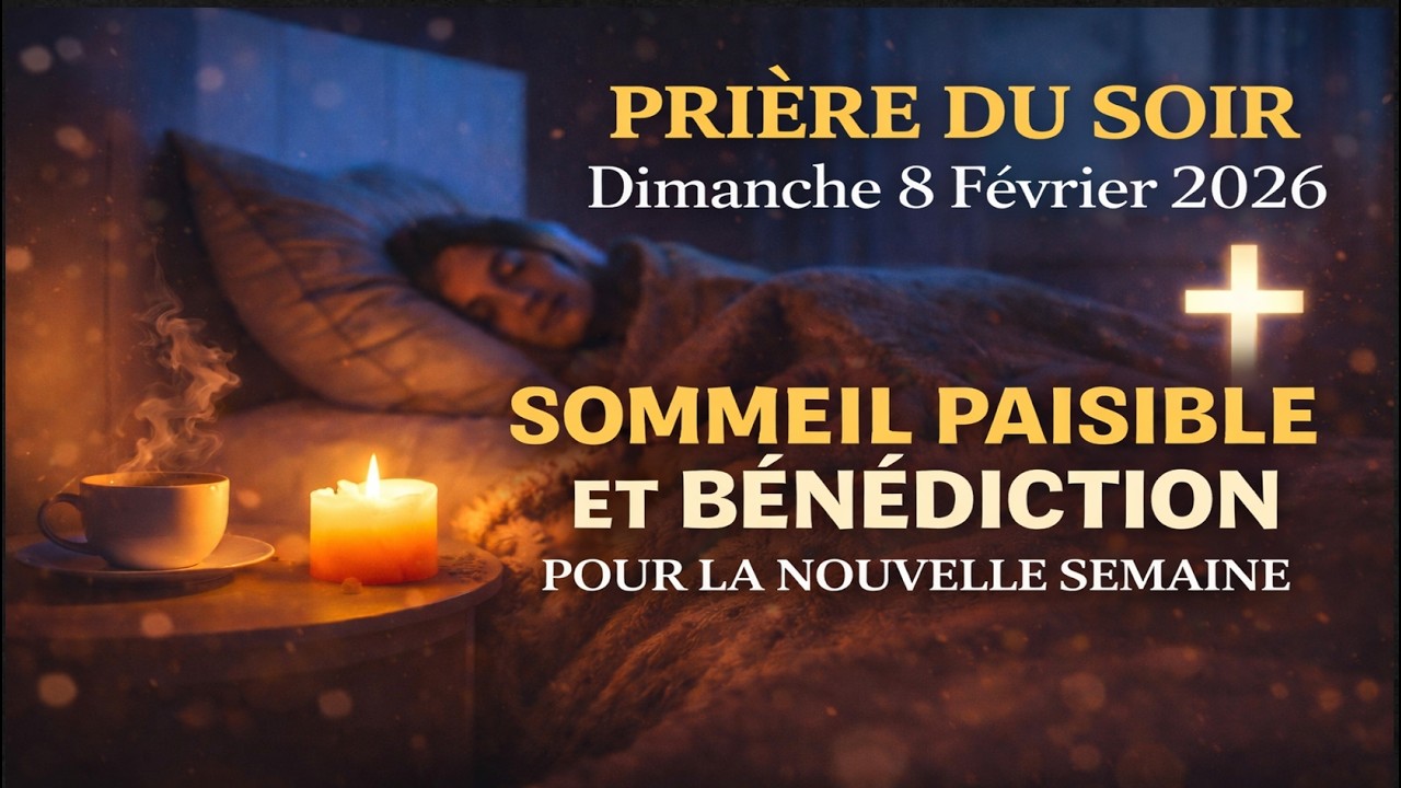 Prière du Soir – Dimanche 8 Février 2026 | Dormir dans la Paix de Dieu et Préparer une Semaine Bénie