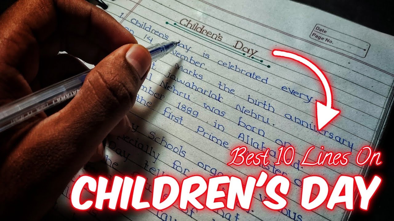 🎉 10 Lines on Children’s Day in English | Simple & Easy Essay for Students