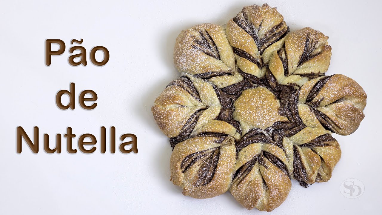 Pão estrela de Nutella | Pão caseiro recheado de Nutella / Receita Sandra Dias