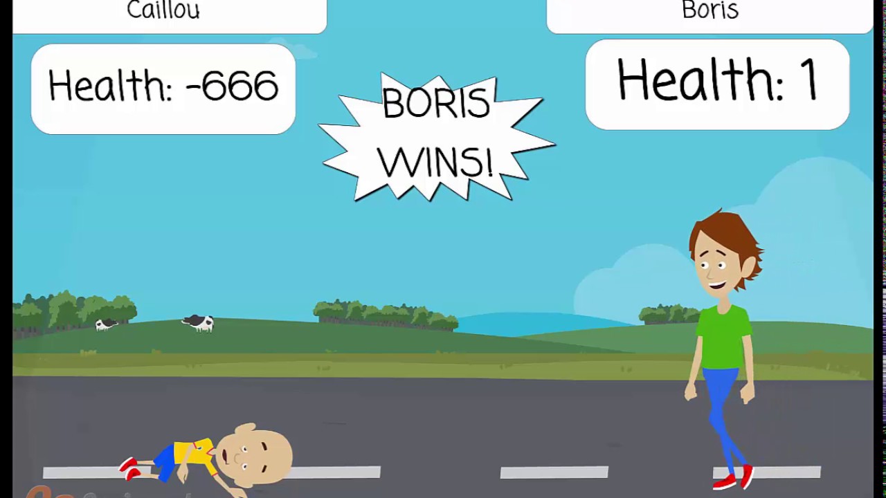Caillou Vs. Boris battle