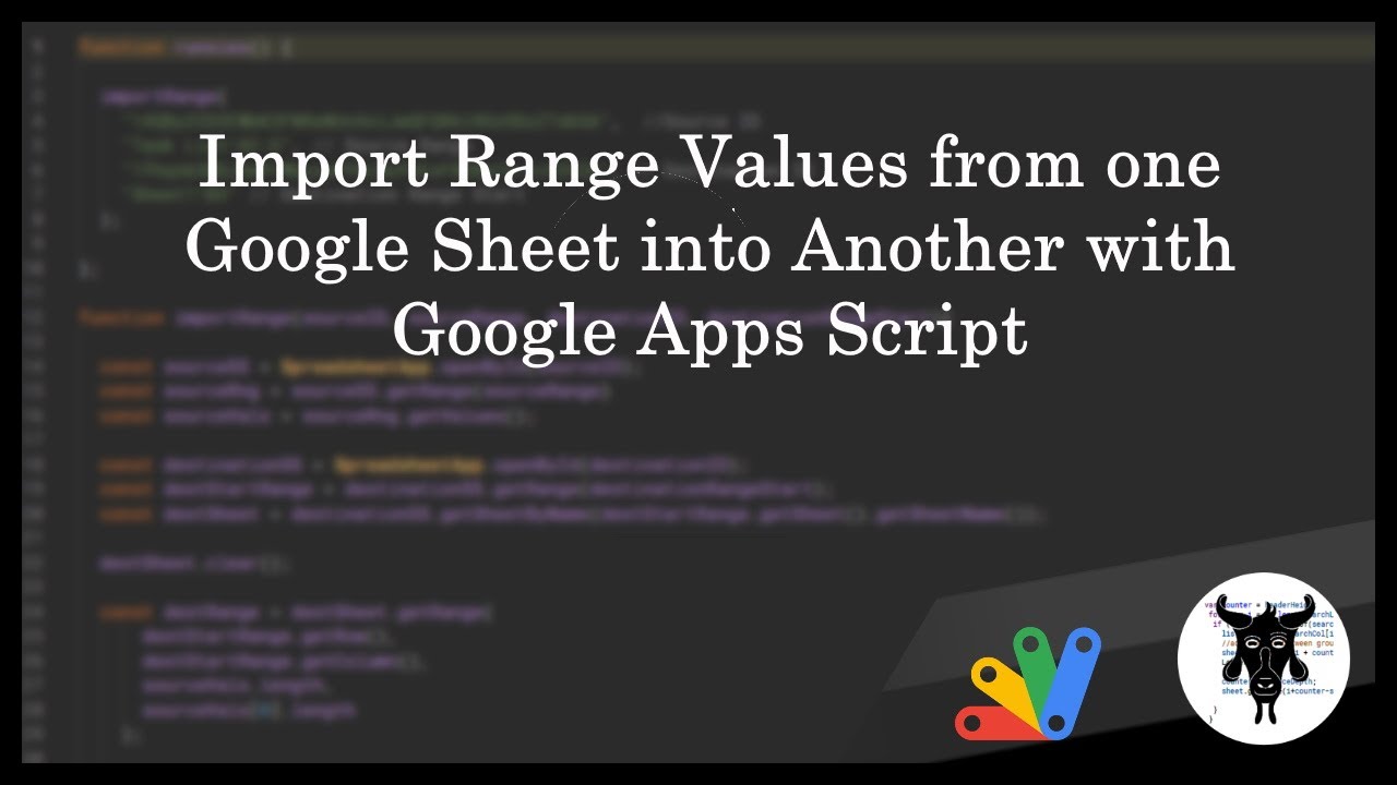 Copy and Paste Range Values from one Google Sheet into another with Google Apps Script