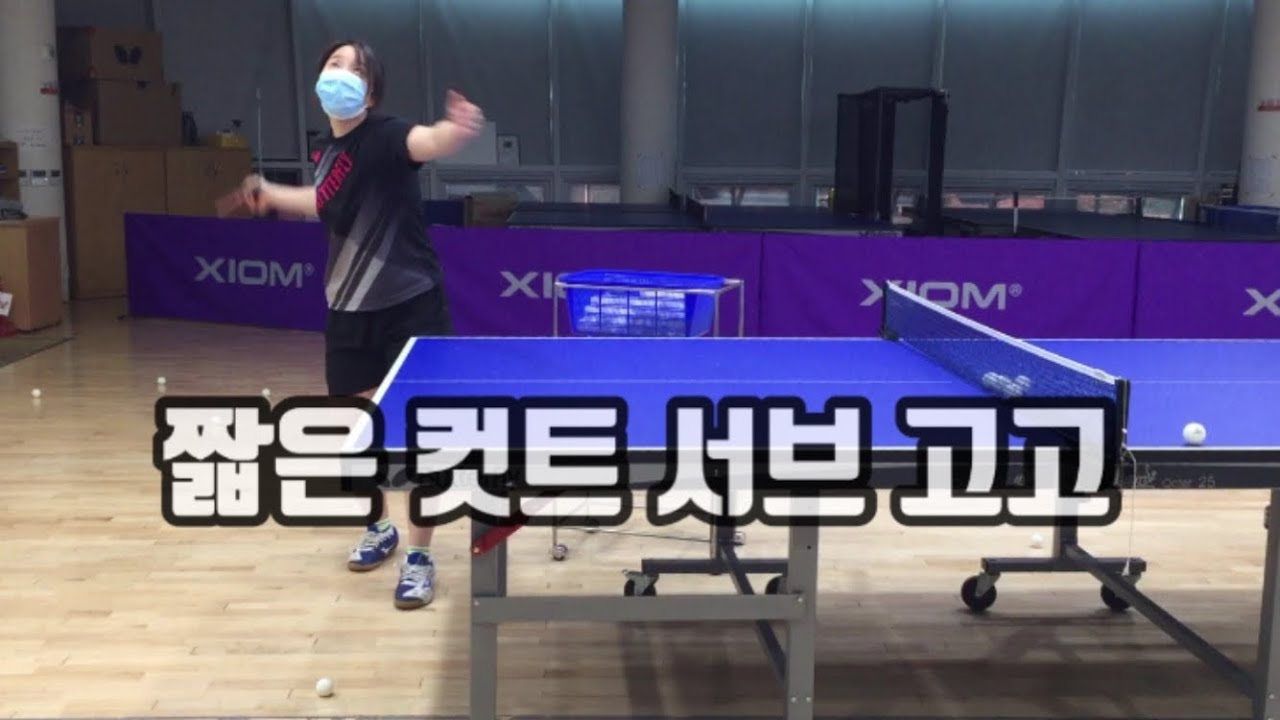 [손코]1-5.포어서브: 컷트(백회전)짧은 서브 Fore Services: cut(back spin) short service