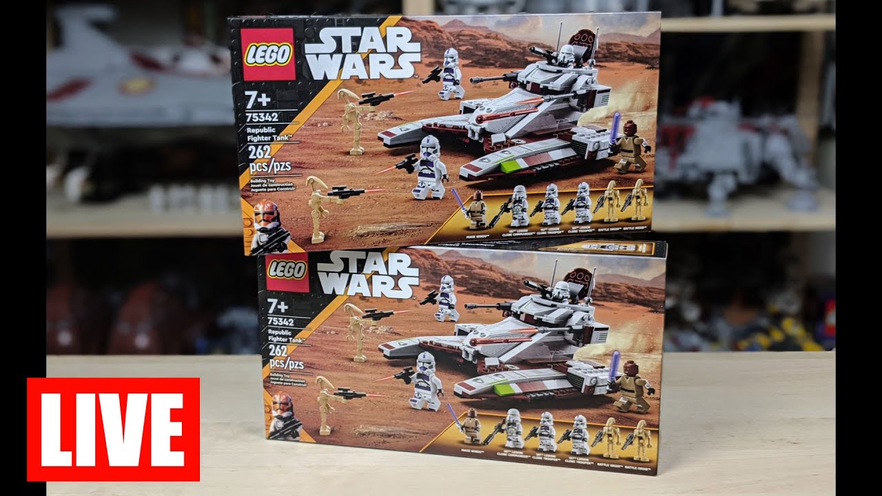 Building The New LEGO Star Wars Republic Fighter Tank(75342) Live!