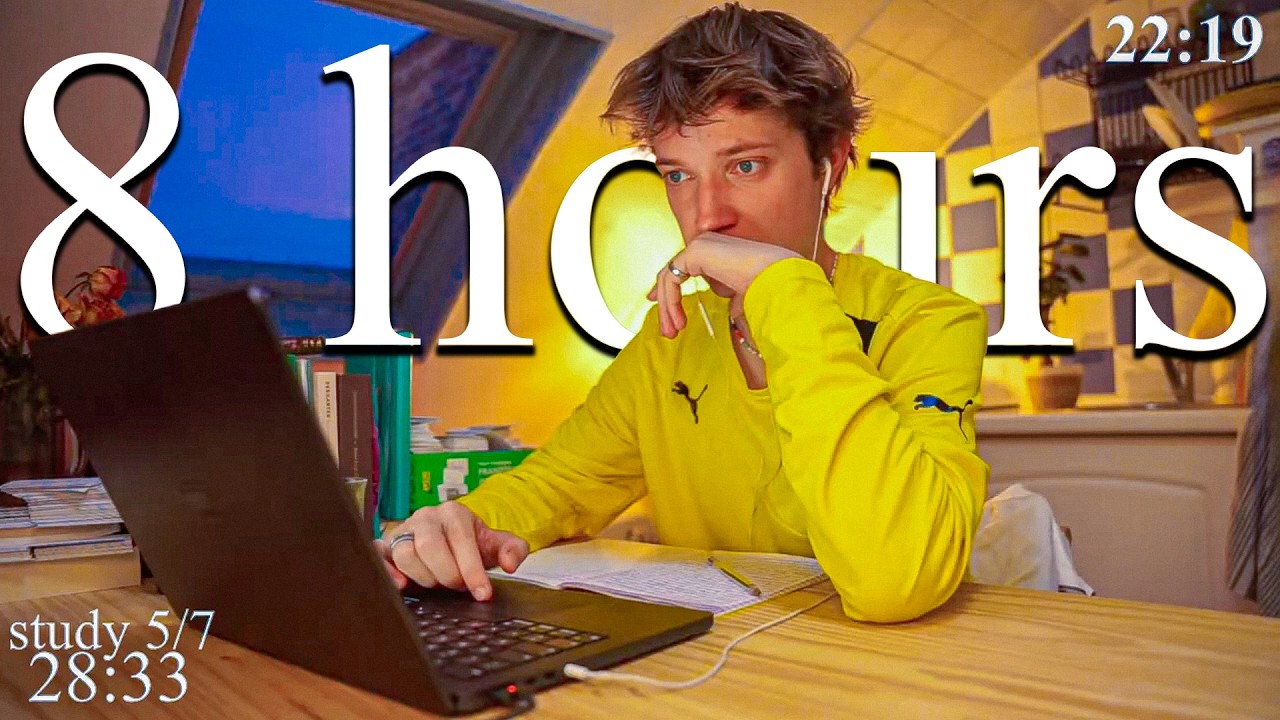 LIVE | 8-HOUR study with me in Paris 📚⛈️ rain sounds & pomodoro timer 60 & 10