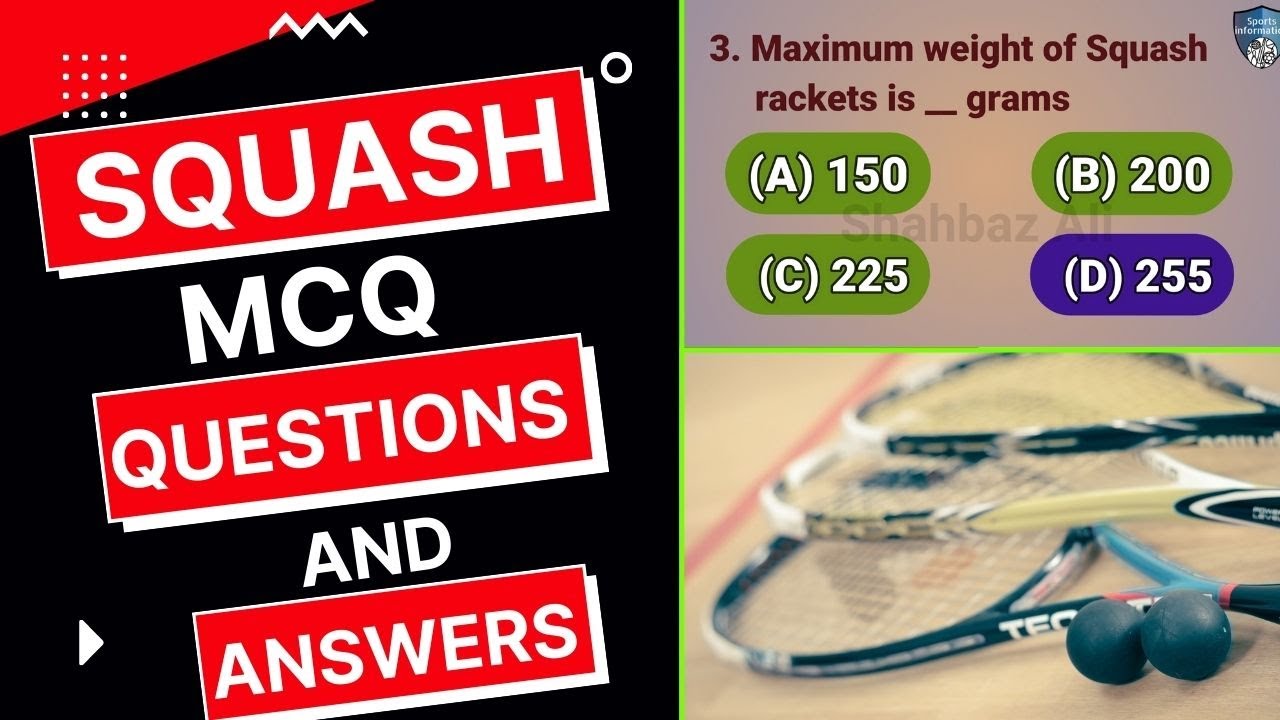 squash mcq questions and answers / squash gk questions answers | squash general knowledge mcqs