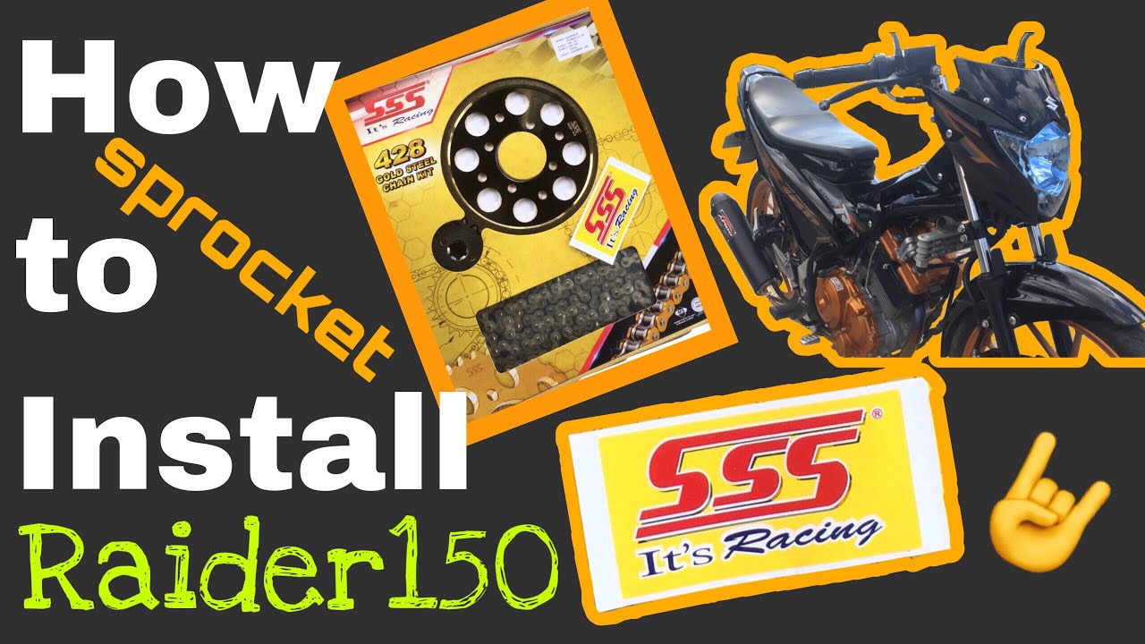 SSS sprocket set | Suzuki raider 150 | installing