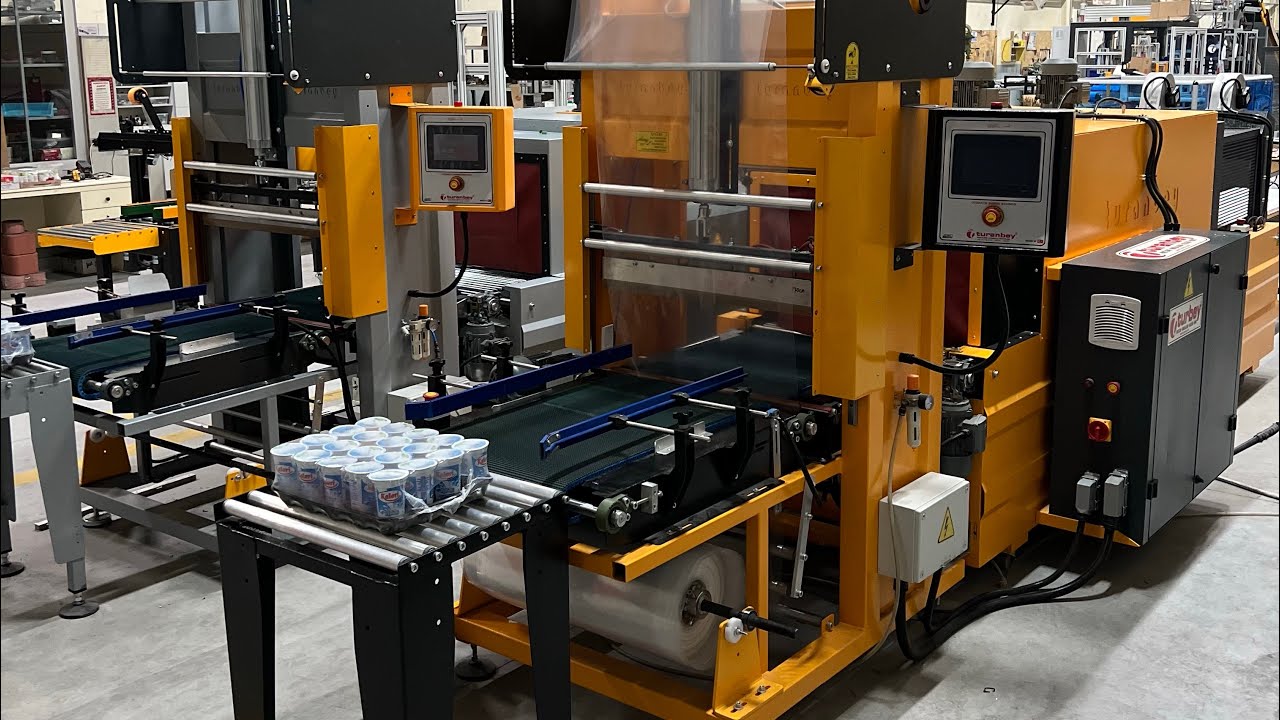 Ayran shrink makinesi, ( önden beslemeli otomatik sirink makinası ) milk packing machine turanbey