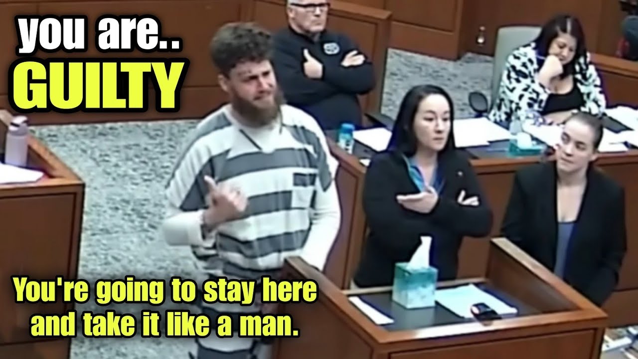 Defendant CRIES uncontrollably in the COURTROOM