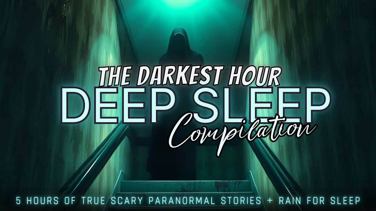 5 Hours of TRUE Scary Paranormal Stories + rain for sleep 😴 NO ADS, dark screen