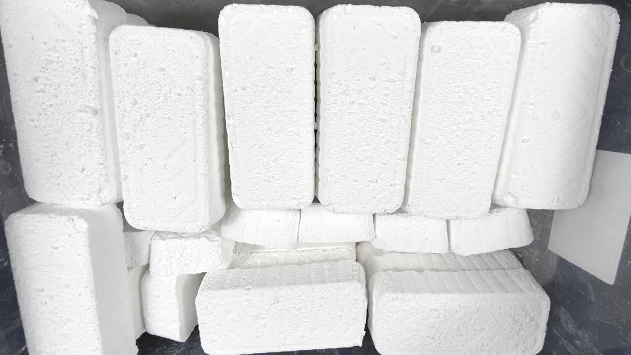 ASMR ~ 50 PLAIN CRUNCHY GYM CHALK SLABS CRUMBLE