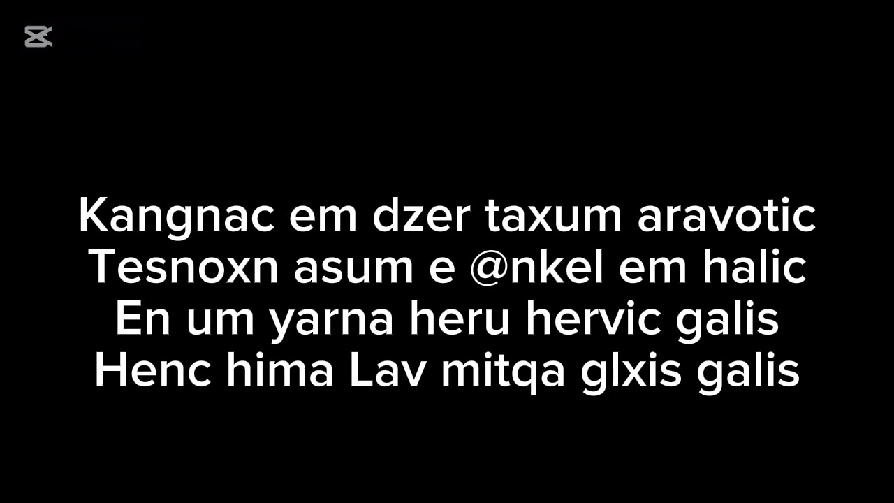 Tanem Tanem Karaoke Arsen & Aharon Alxhangyans