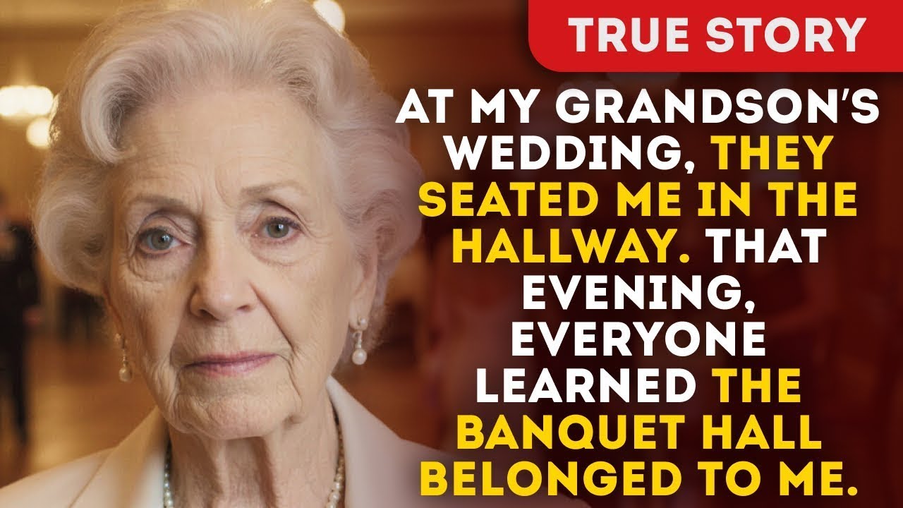 At my grandson’s wedding, they seated me in the hallway That evening, everyone learned the banquet