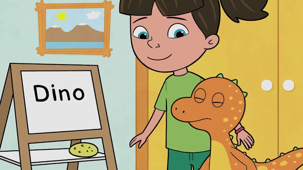Jana und Dino PLUS 2 – animierte Bildgeschichte Lektion 1und 2: „Dino, lies bitte“