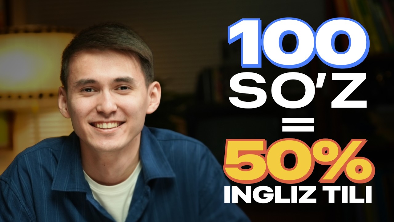 Ingliz tilida *ENG KO&lsquo;P ishlatiladigan 100 ta so&lsquo;z (12 daqiqada)