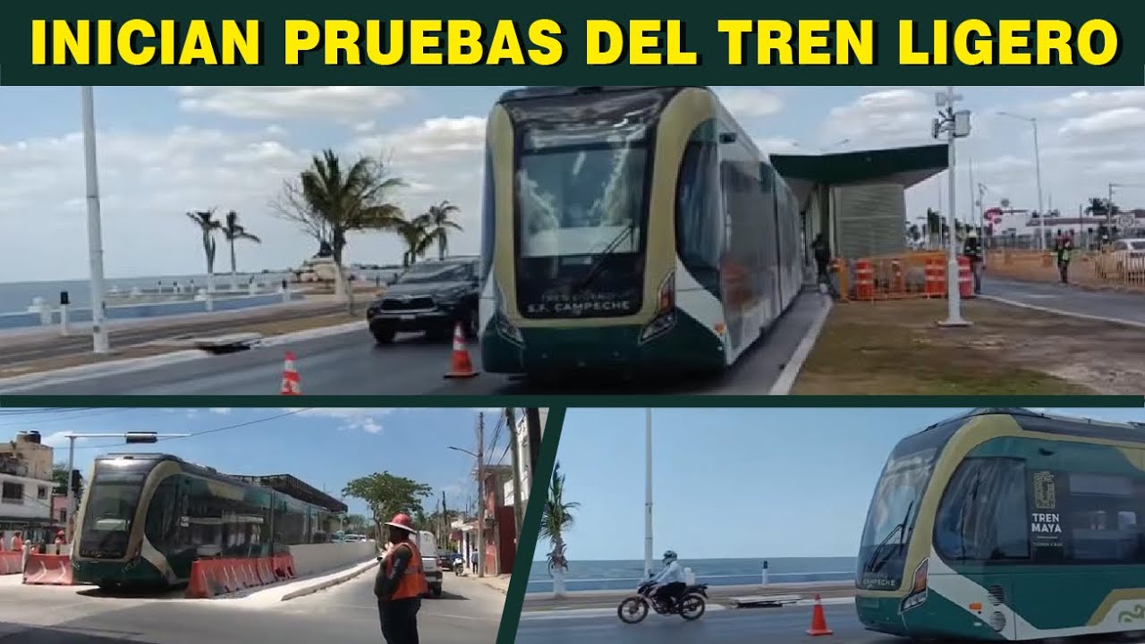 Inician pruebas del Tren Ligero de Campeche