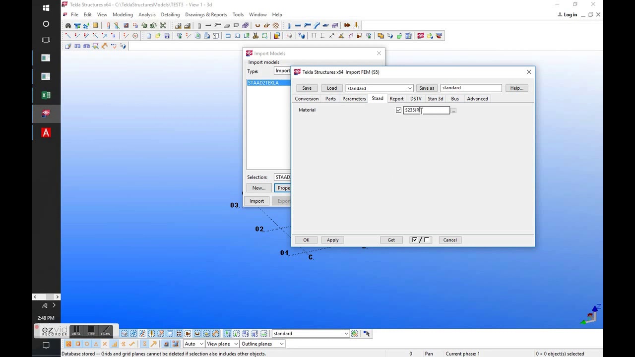 05 Import Staad to Tekla