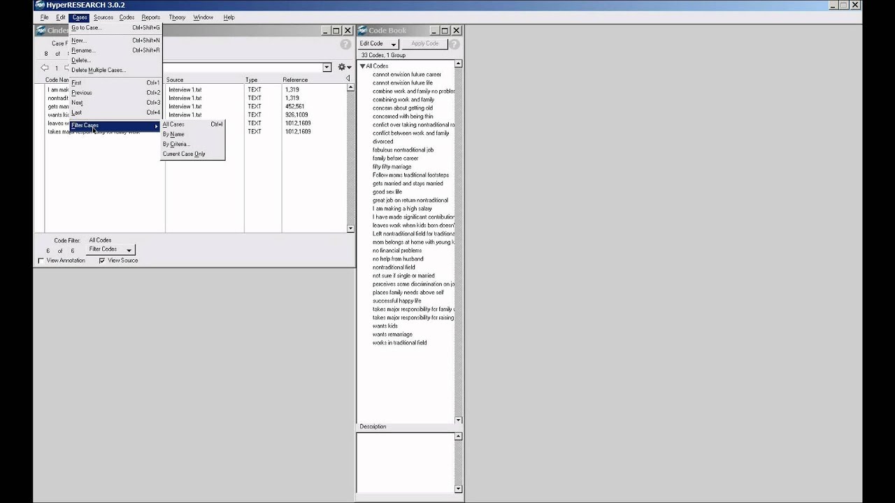 HyperRESEARCH Basics Part 3.wmv