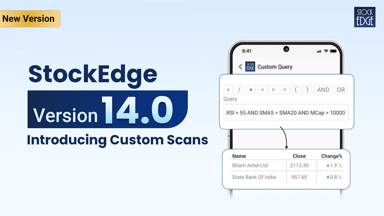 StockEdge Version 14.0 Is Here! Take Full Control Of Your Stock Strategy!