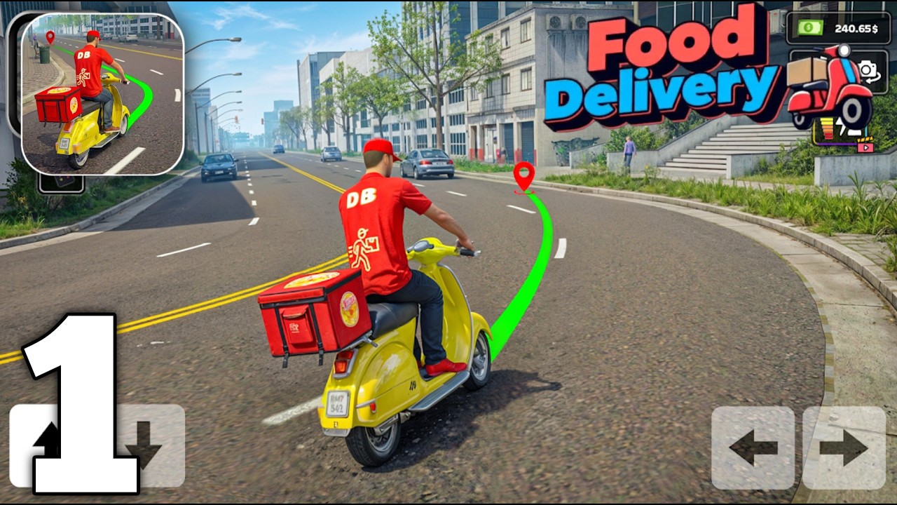 Rider Food Delivery Simulator Gameplay Walkthrough Part 1 (iOS, Android)