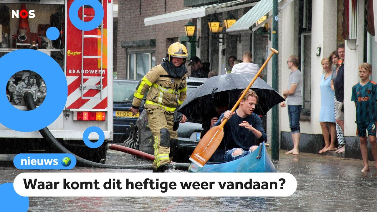 Veel wateroverlast door heftige regenbuien