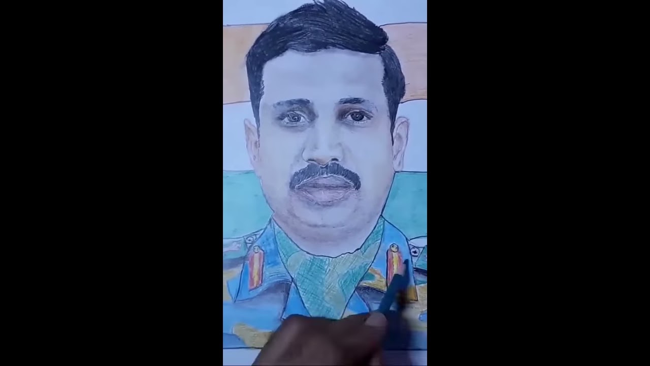 Shorts | Martyr Col. Santosh Babu | Galwan Valley Clash | Pencil Drawing | Shorts