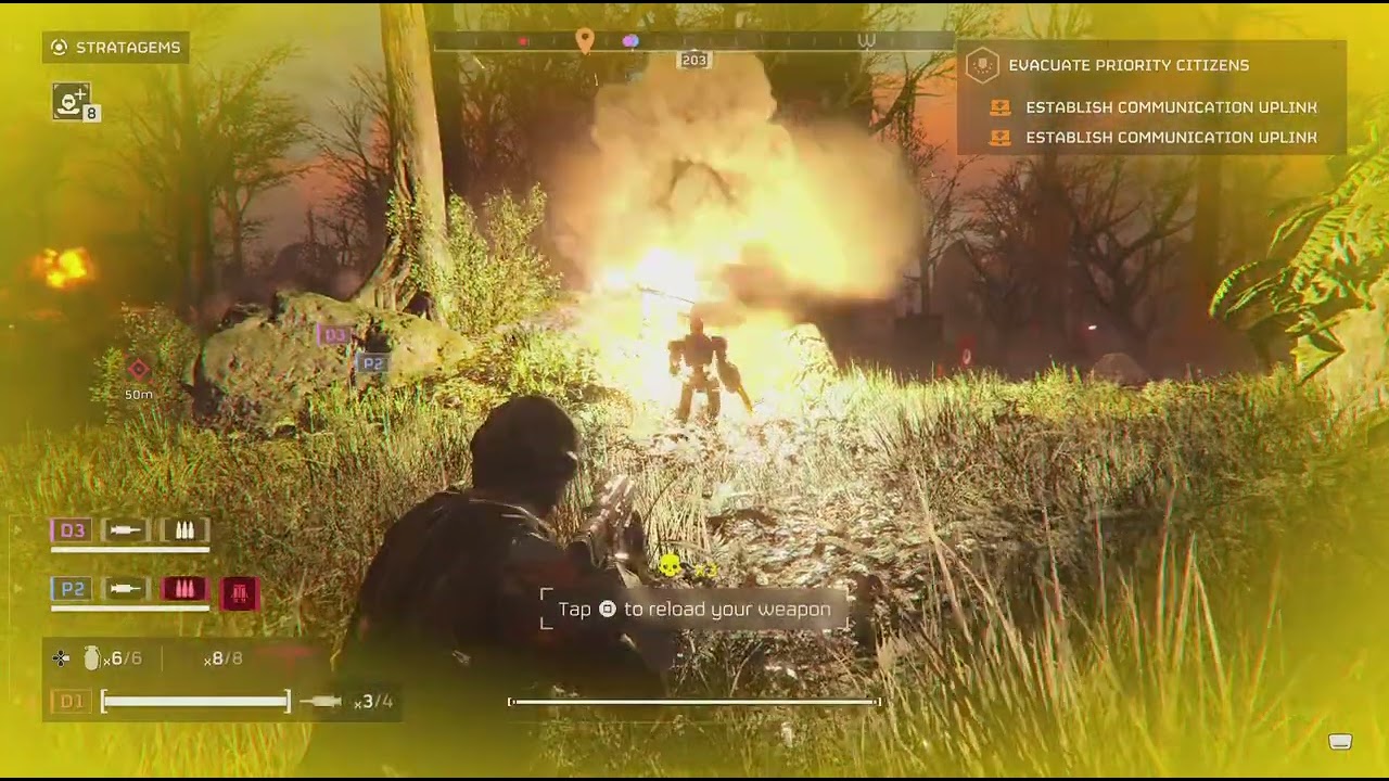 HELLDIVERS 2 Clasa Evacuateing Priority Citizens 🔥🔥💀