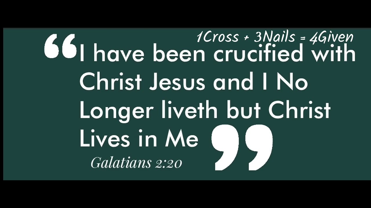 1Cross + 3Nails = 4Given.vibes