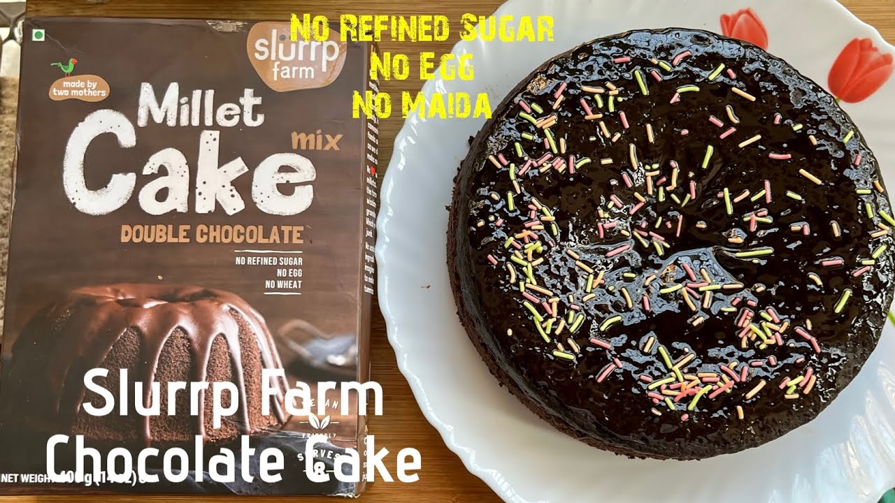Slurrp Farm Chocolate Cake mix | Slurrp Farm Millet Cake Mix | No Maida No Egg Chocolate Cake