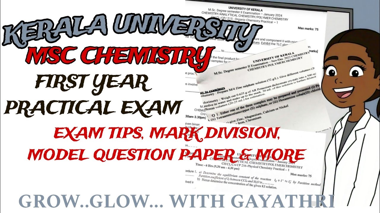 Kerala University MSc Chemistry First Year Practical 2024, Exam Pattern, Marking Scheme & more...!