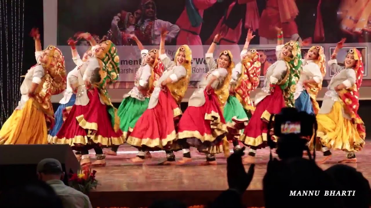 Haryanvi Dance Group Held in M.D.U Tagore Auditorium 39 unifest. Malvika Pandit.