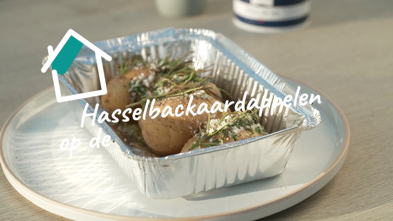 Hasselbackaardappelen op de BBQ