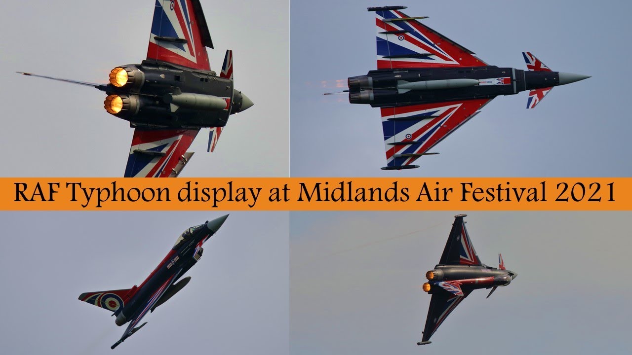 RAF TYPHOON ‘BLACKJACK’ FIRST PUBLIC DISPLAY | Midlands Air Festival 2021