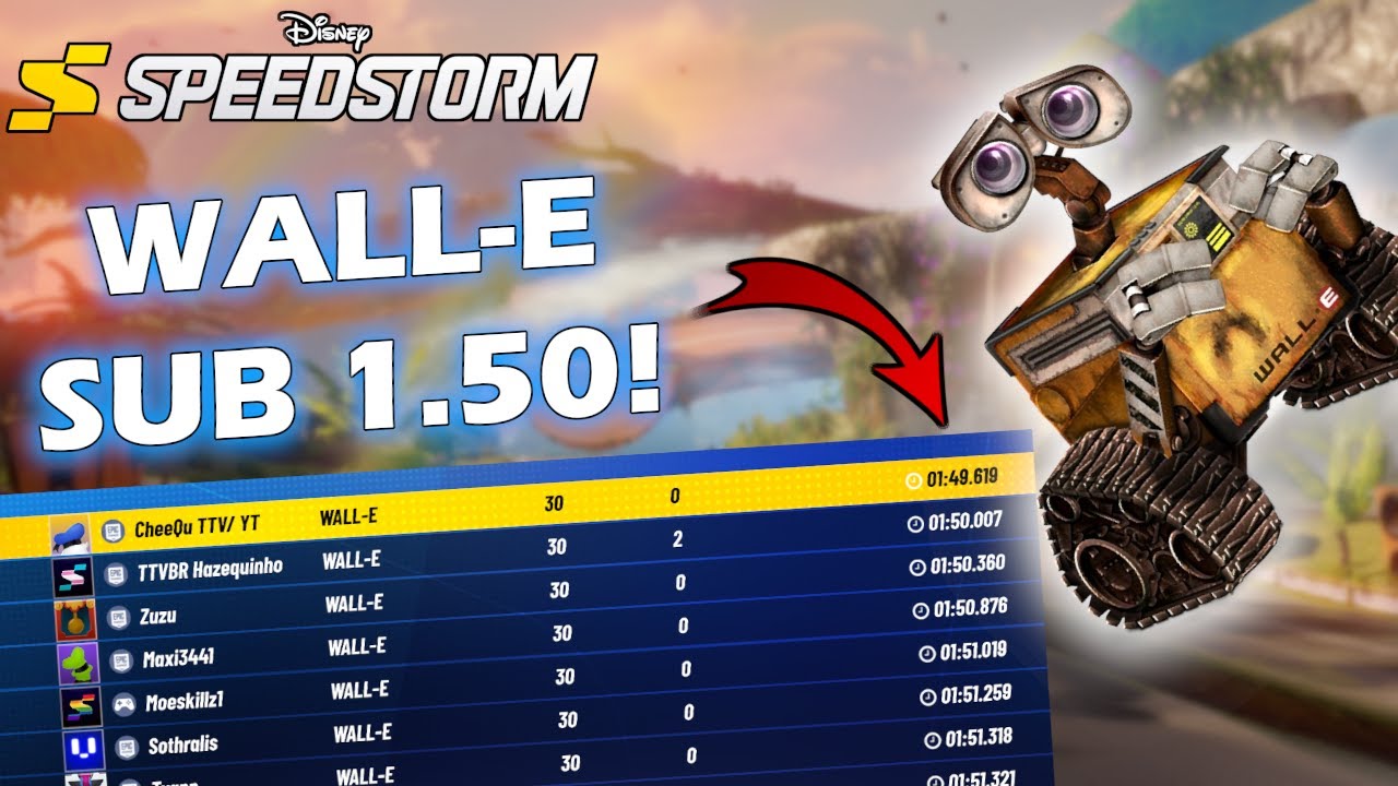 🏆Wall-E Limited Event World Record 1:49.619 | Disney Speedstorm