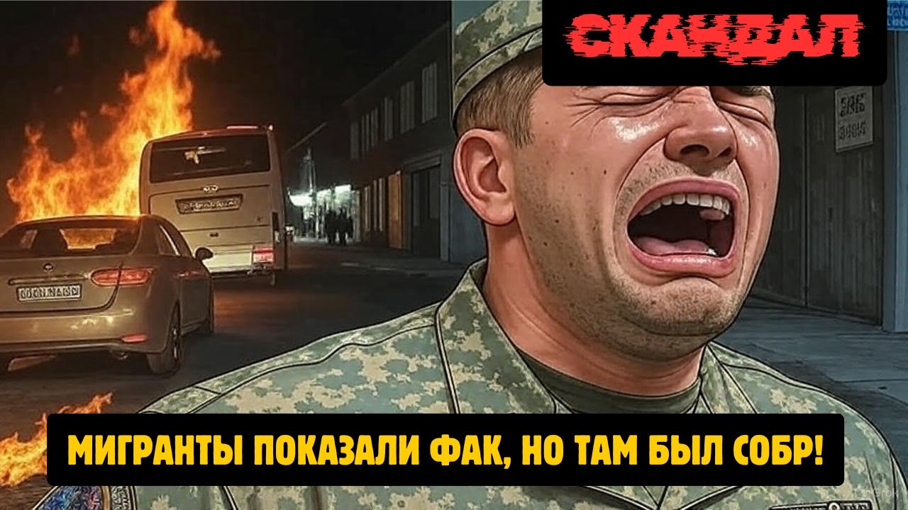 Мигранты Подрезали НЕ ТОТ автобус. Урок вежливости от СОБРа