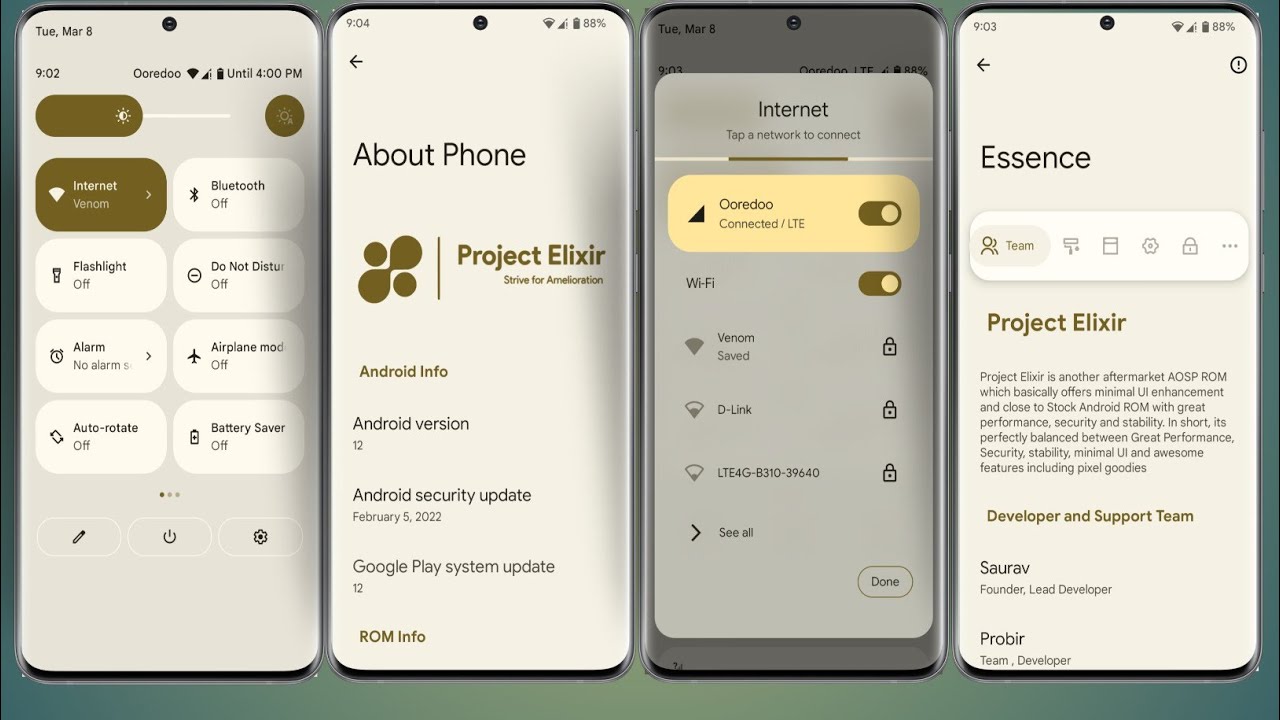 Project Elixir 1.5 Android 12 GSI ROM | OEM GSI-порт для устройств ARM-64 AB