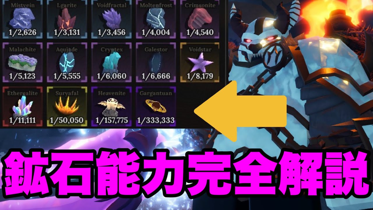 【初心者必見】アプデ後の鉱石の能力紹介これで最強武器、アーマ作れる！【フォージ/The Forge/Roblox】#ロブロックス #theforge