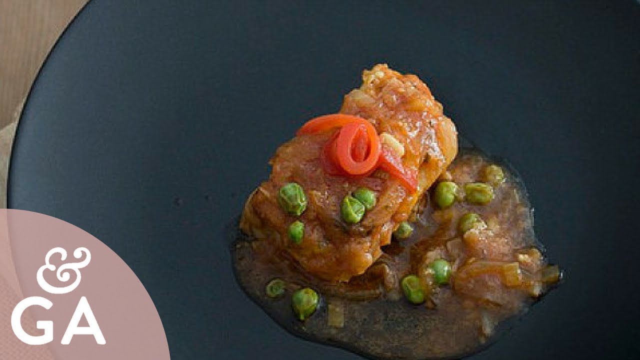 Bacalao a la baezana | Recetas de baeza | Bacalao con tomate y gisantes