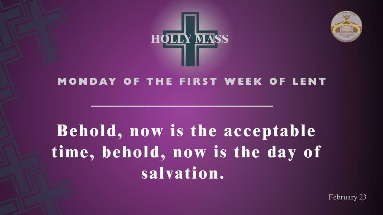 LIVE CATHOLIC 7:00 AM|MONDAY OF THE FIRST WEEK OF LENT| February 23