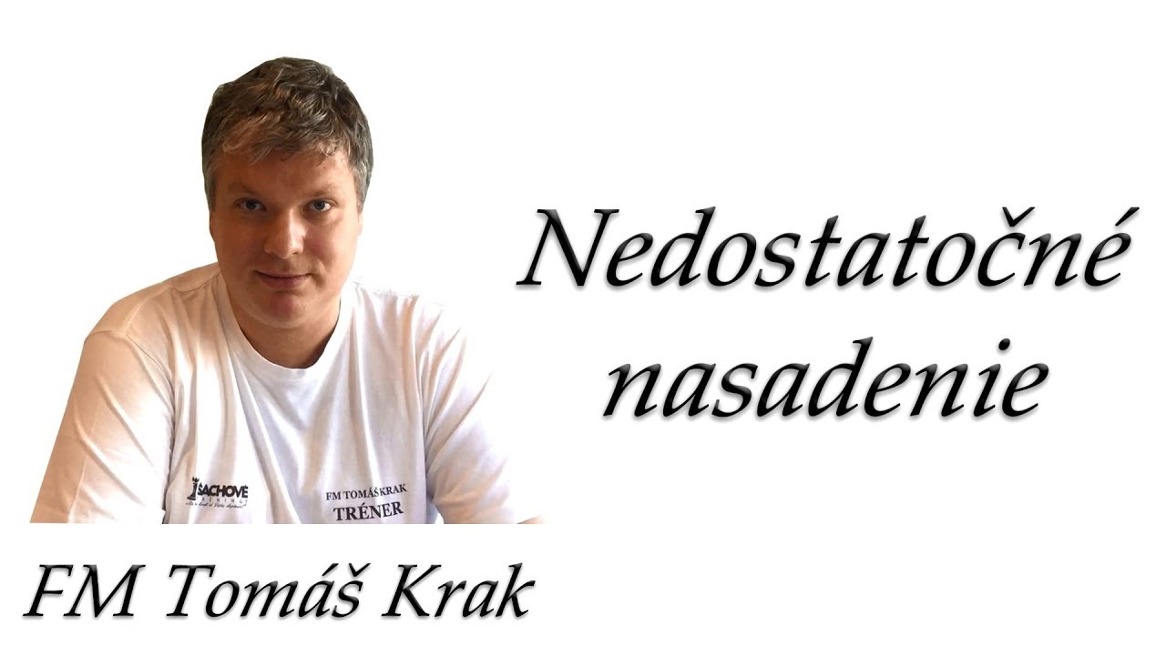 FM Tomáš Krak - Nedostatočné nasadenie