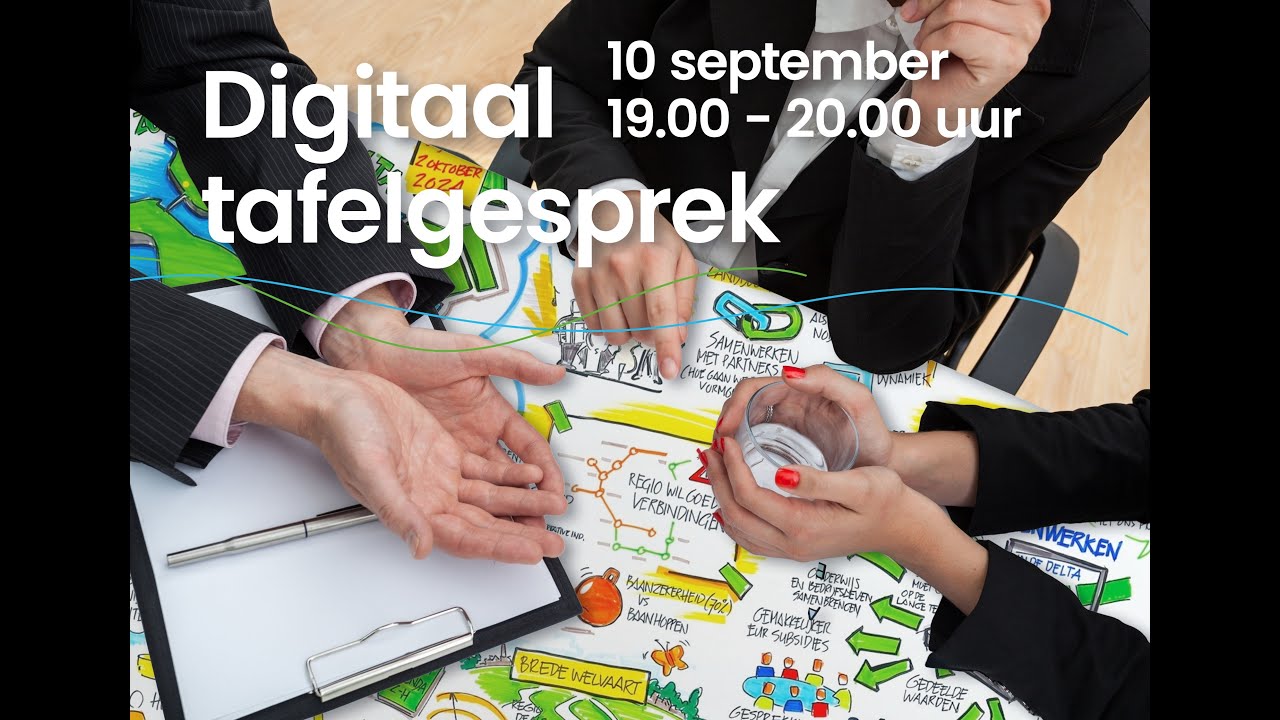 Digitaal tafelgesprek over de meerwaarde van samenwerken in de regio.