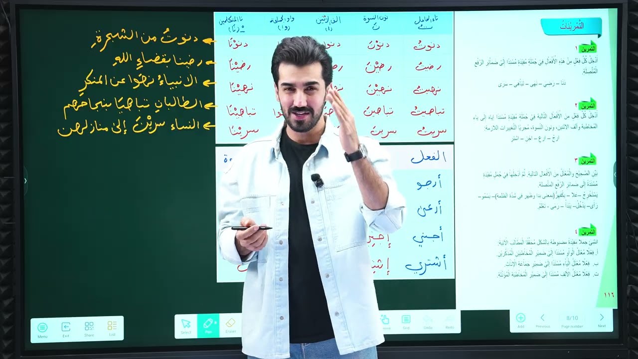 حــل تمرينــات إسنـاد الفعـل النـاقـص الى الضمـائر | الصف الرابع الاعدادي | مع توصيات مهمة 2026