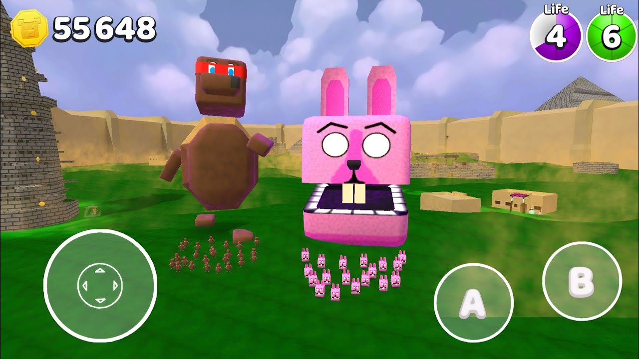 Giant Turtle VS Rabbit Boss in Desert - Super Bear Adventure Gameplay Walkthrough 