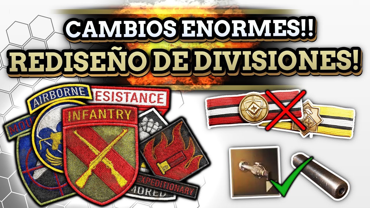 El MAYOR CAMBIO de la SAGA - Rediseño COMPLETO de Divisiones en WWII