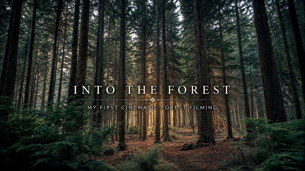 Into the forest ~ mushroom beneath Hemlock
