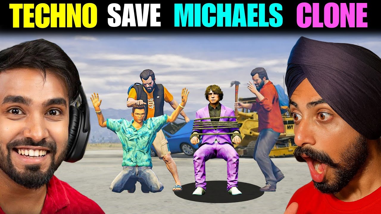 TECHNO GAMERZ SAVE MICHAEL'S DUPLICATE IN GTA 5 | Tommy Vercetti
