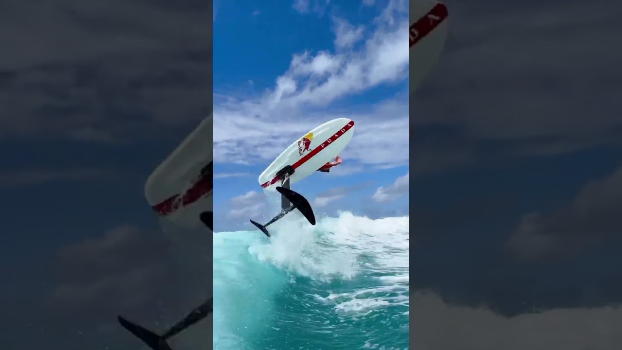 WORLDS FIRST Frontside 360 BACKFLIP | Wake Foiling | #shorts