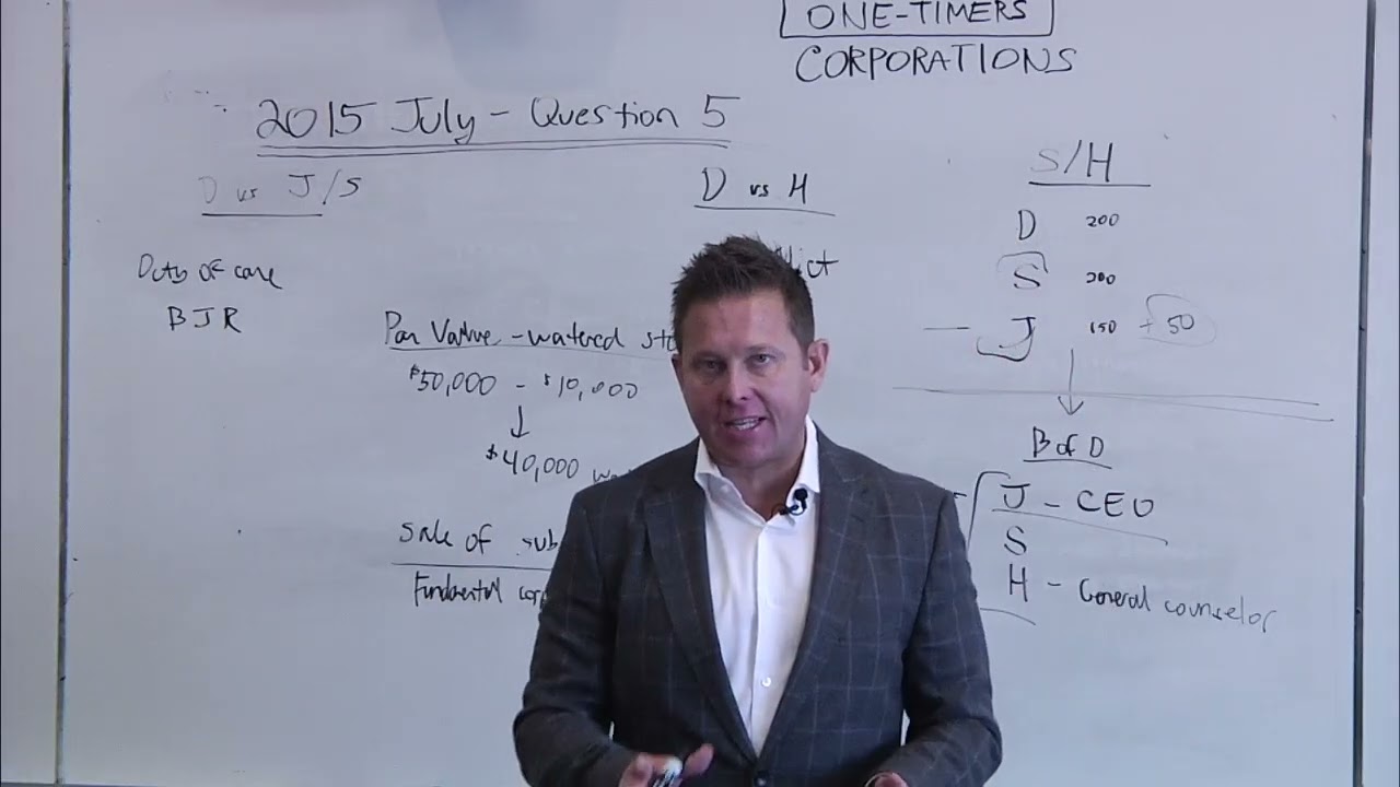 2015 July Bar Exam Essay Q5 | Corporations – Full Review & Model Answer Explained