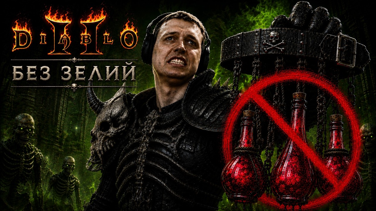 Diablo II, но все зелья отравлены (Hardcore)