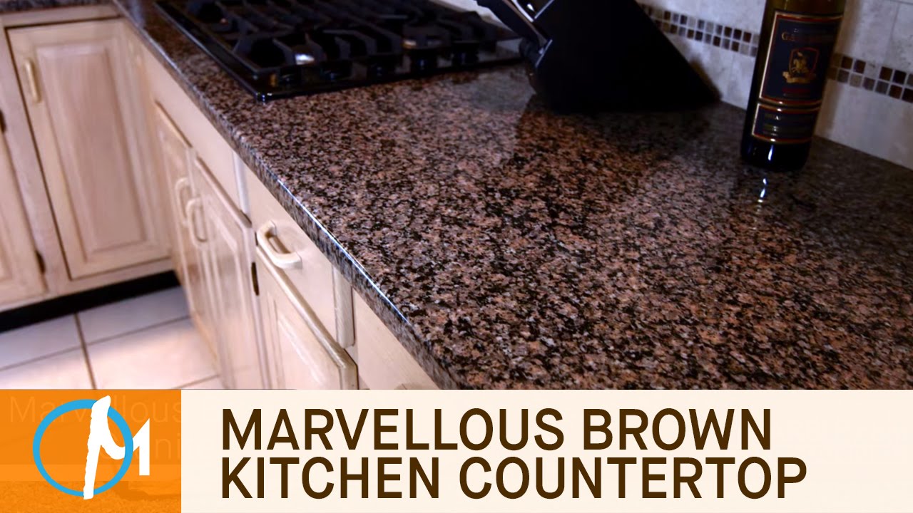 Marvellous Brown Granite Kitchen Countertops | Marble.com
